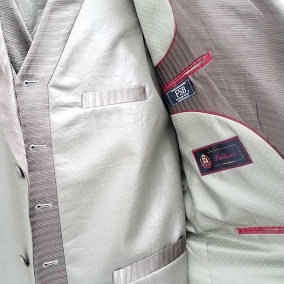 Pallini Men's Olive Green 3Pc Suit - Picture 2 of 8